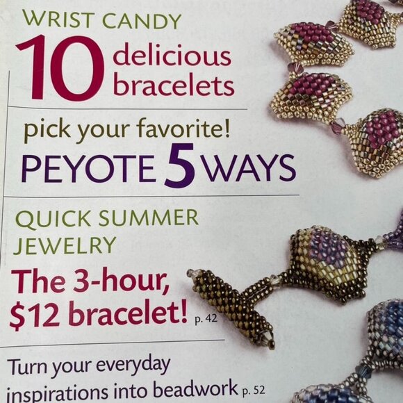 Beadwork Magazine Jewelry Crafting Book u  Jun July 2010  Vol 13 No 4 - Picture 4 of 9